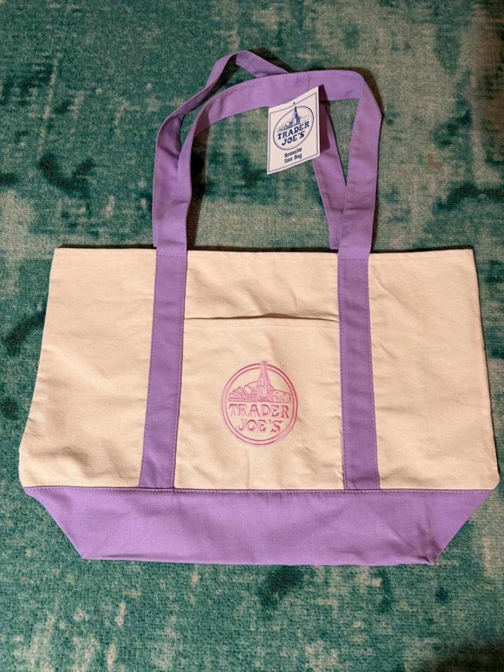 Trader Joes’s lavender large tote!